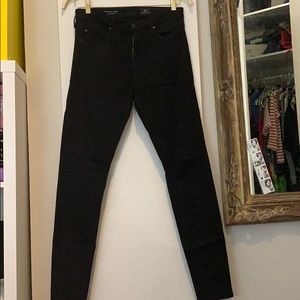 AG Black Farrah high rise skinny jeans